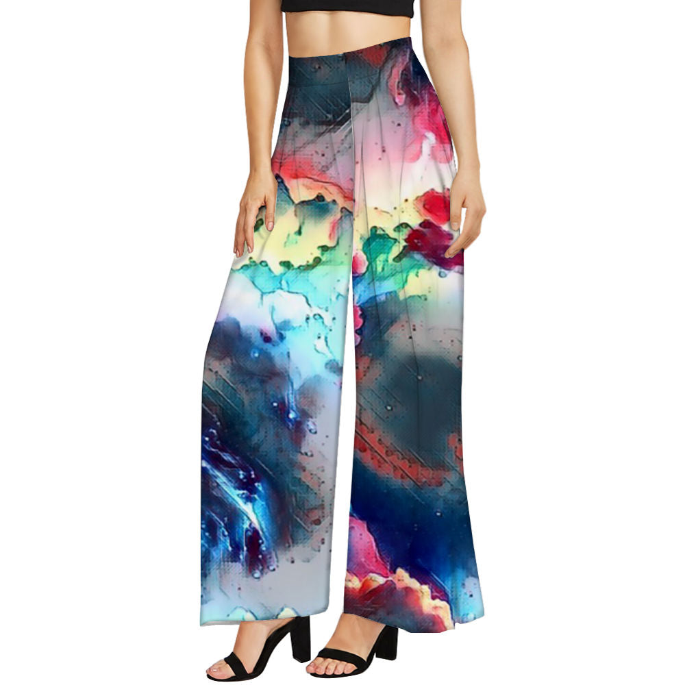 Galactic Ghost Women's Wide Leg Trousers