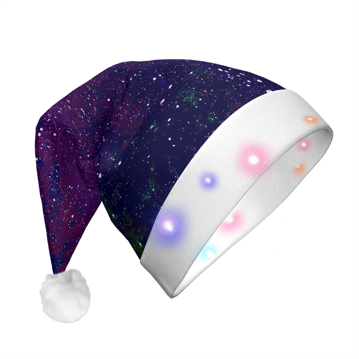 Galactic Atmosphere Adult Glowing Plush Christmas Hat