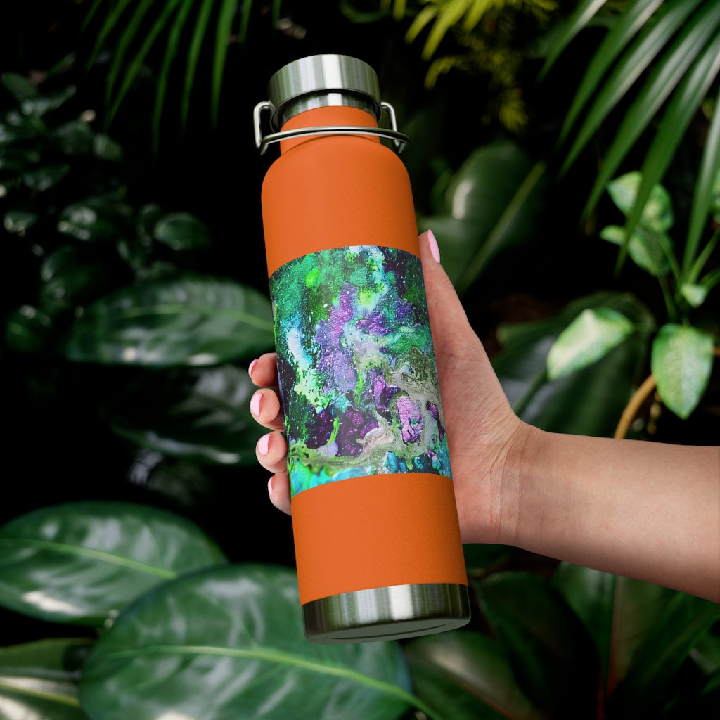 Galaxy: Green Copper Vacuum Insulated Bottle, 22oz