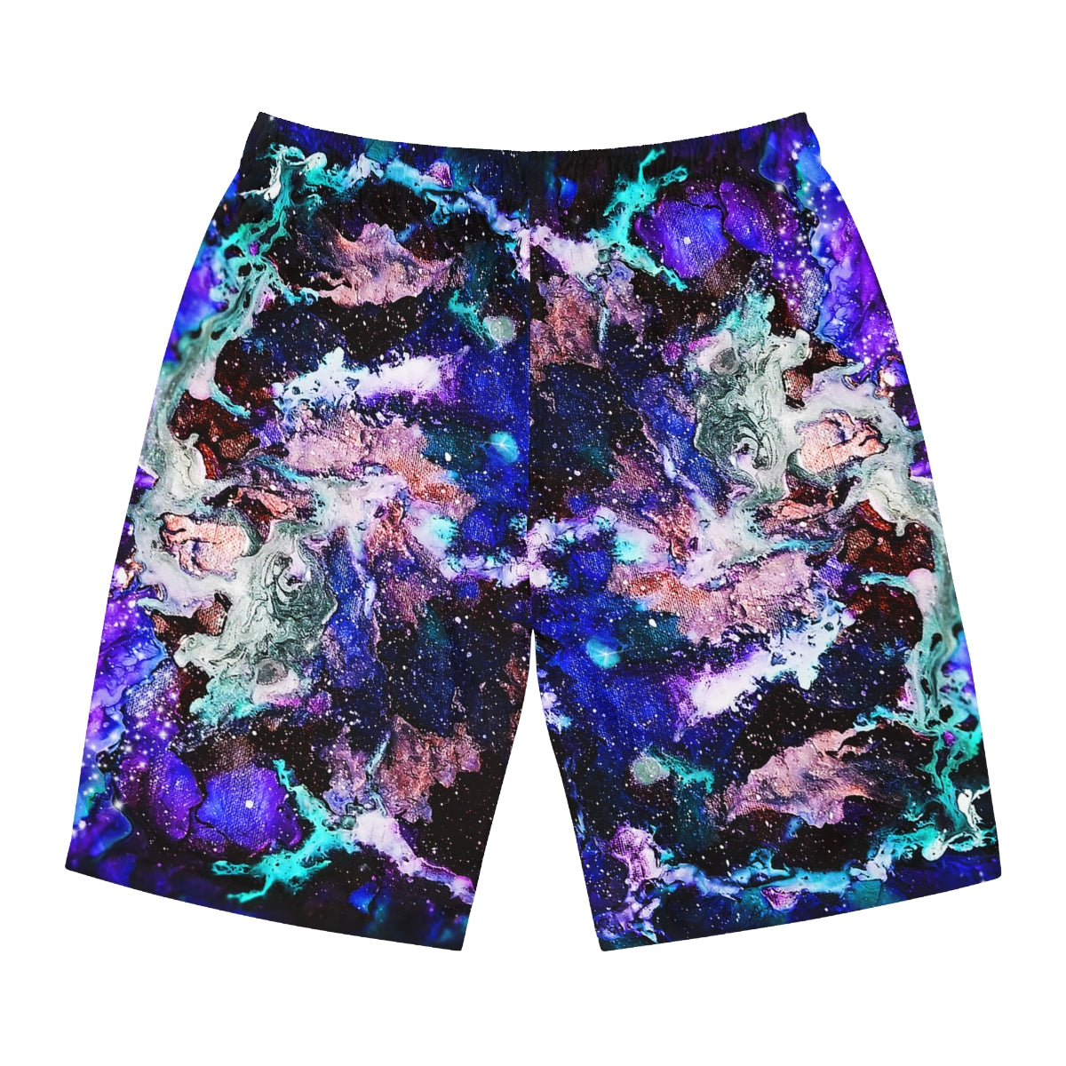 Galaxy: Blue Men's Swim Shorts