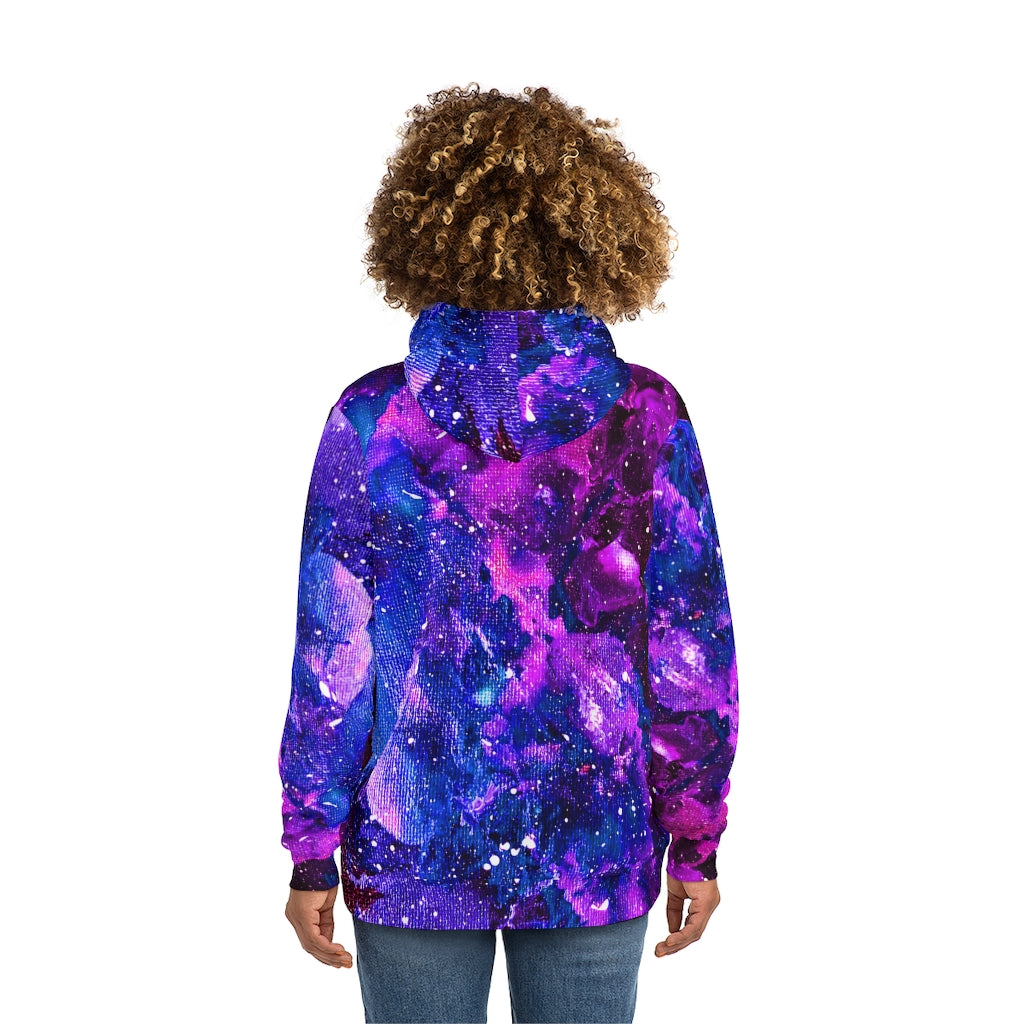 Galactic Love Purple and Blue Hoodie