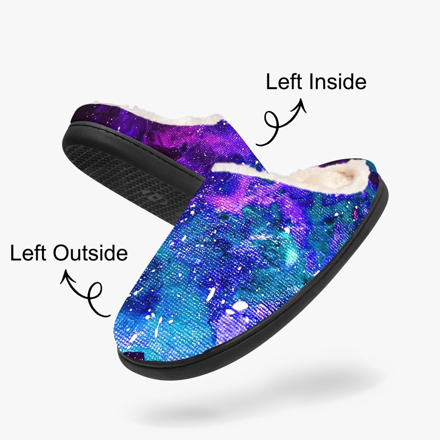 Galactic Love Fluffy Bedroom Slippers