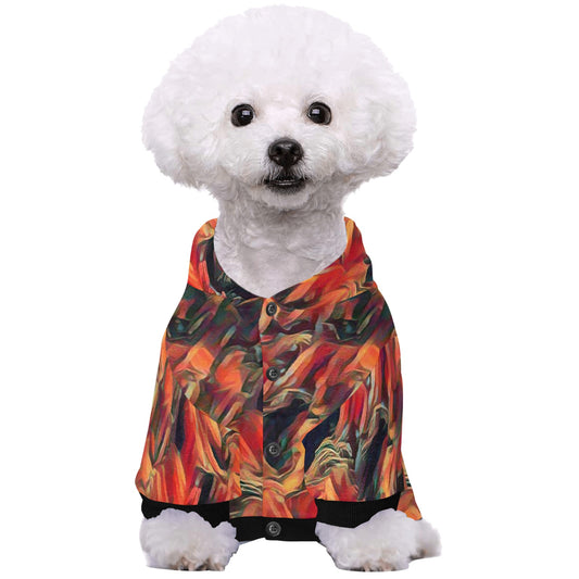 Fiery Whisper Fuzzy Pet Hoodie