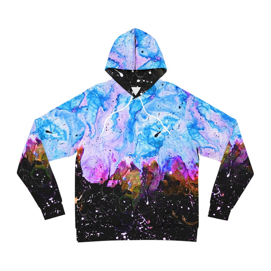 Galactic Fire Turquoise Hoodie