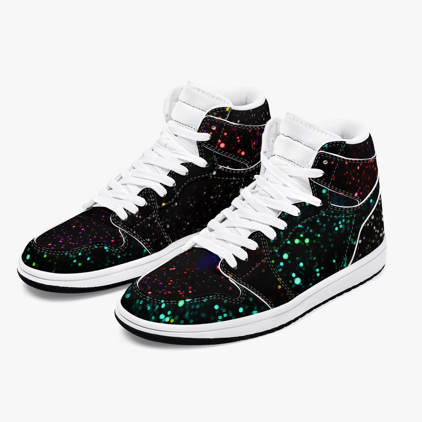 Star Party  High-Top Leather Sneakers- 2 colors