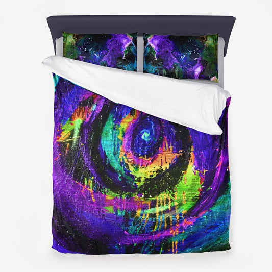 Different DImensions/Galactic Clouds Microfiber Duvet Cover & Pillow Cases