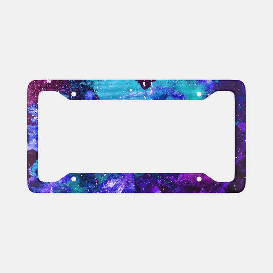 Galactic Love Aluminum License Plate Cover