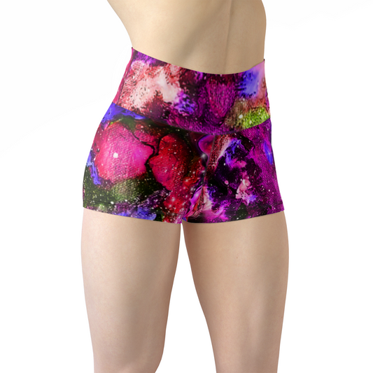 Galaxy Women's Yoga Shorts