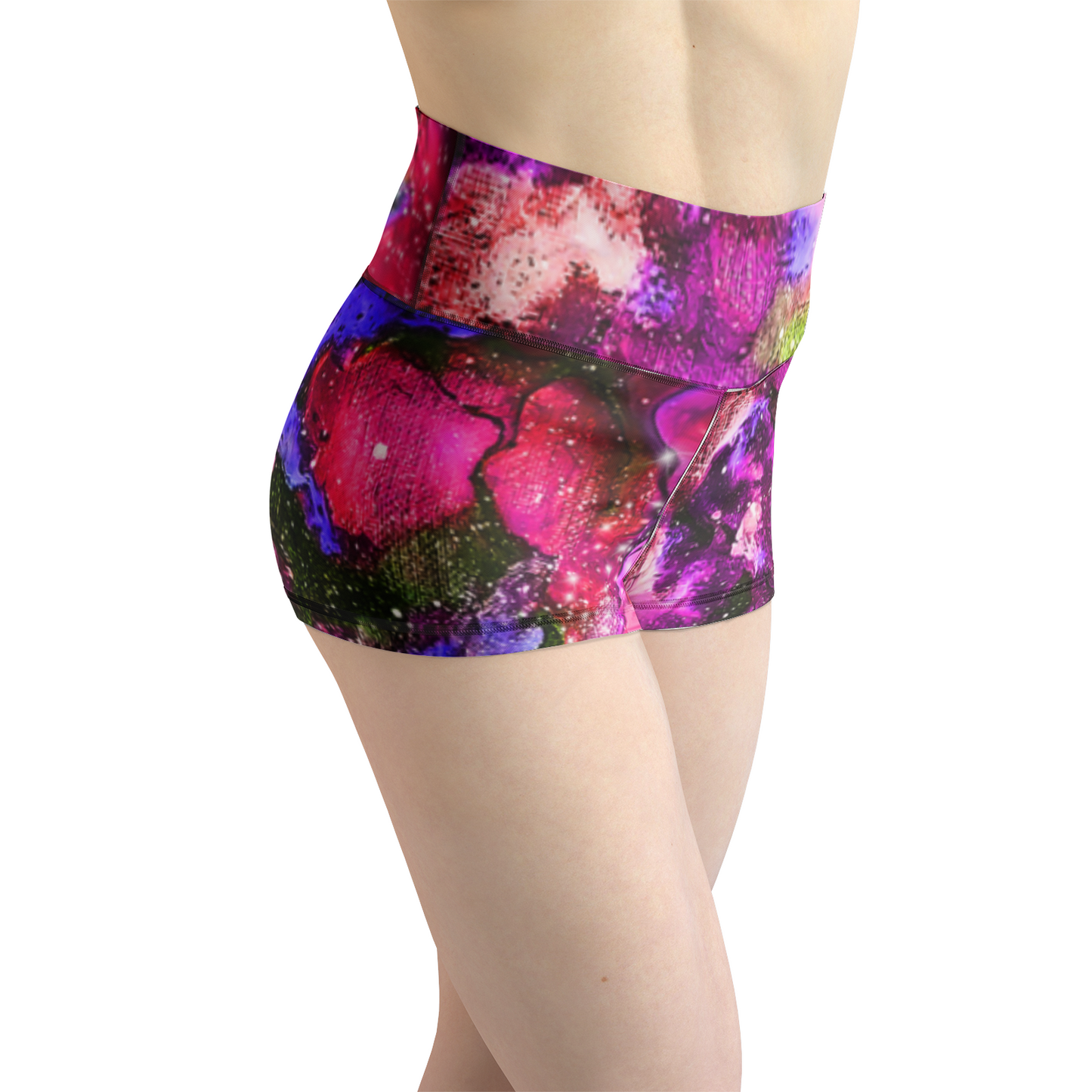 Galaxy Women's Yoga Shorts