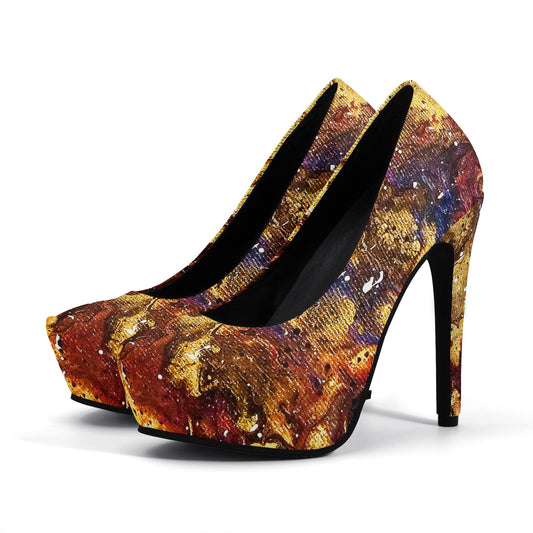 Heaven Meets Universe Women Platform Pumps 5 Inch High Heels
