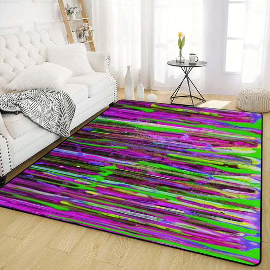 Rainbow Drip Living Room Carpet Rug