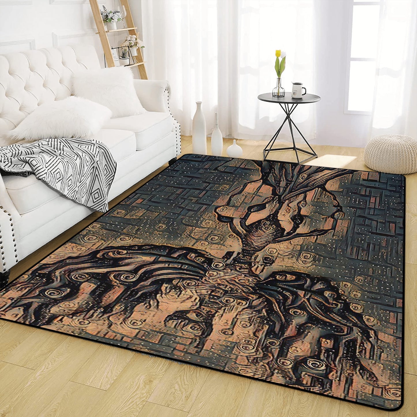 Phoenix Rising Living Room Carpet Rug