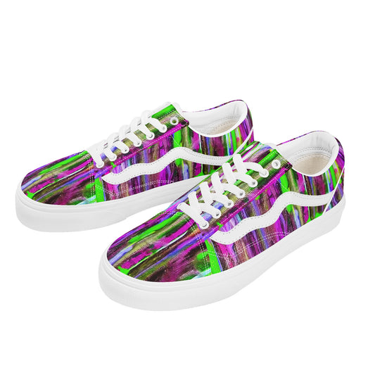 Rainbow drip Mens Low Top Sneakers