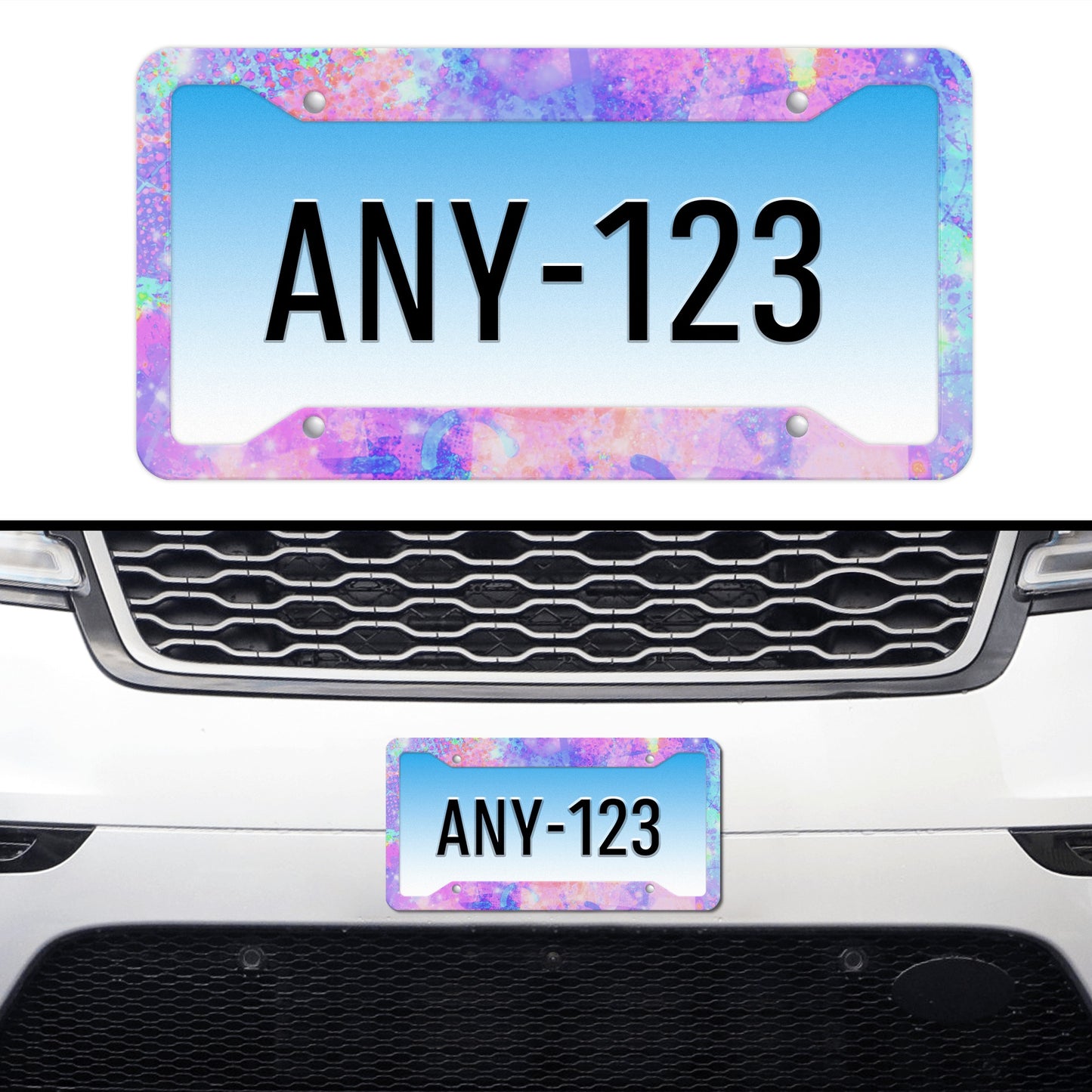 Pastel Skies License Plate Frames