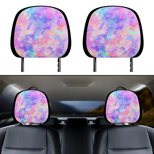 Pastel Skies Car Headrest Covers