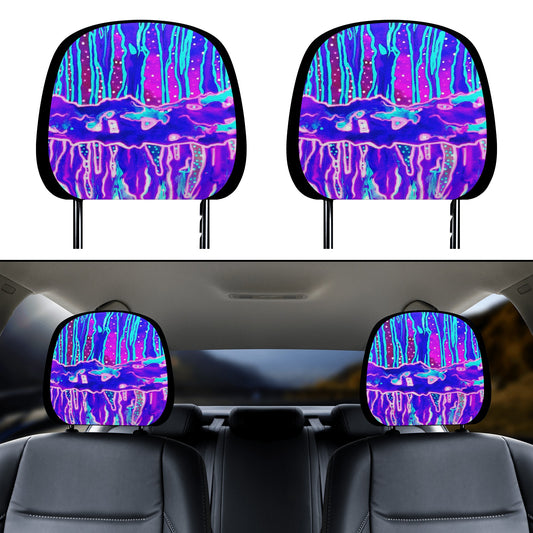 Mystic Cave Car Headrest Covers