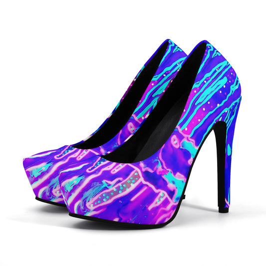 Mystic Cave Women Platform Pumps 5 Inch High Heels