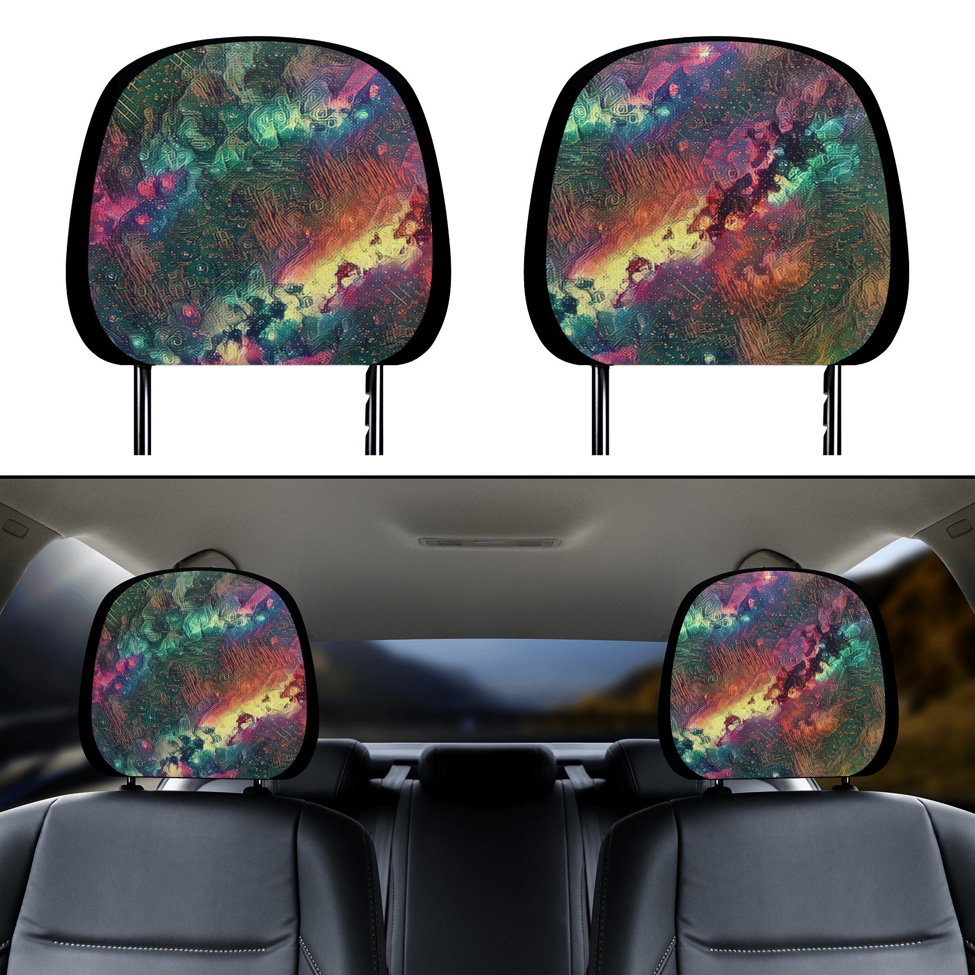 Imagined Car Headrest Covers – Armstrong Design and Art