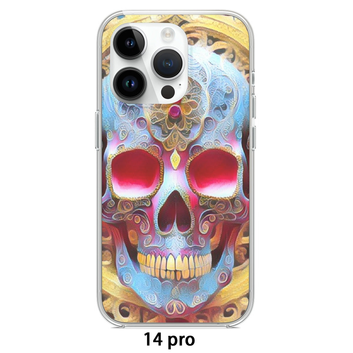 Sugar Skull iPhone14 Series Mobile Phone Case | TPU