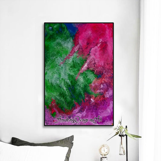 Color Storm Black Frame Mural