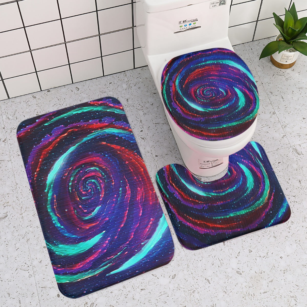 Galactic Whirlpool Three-piece toilet