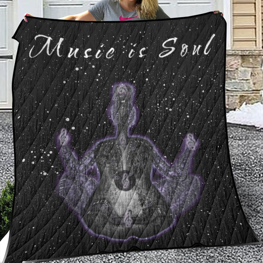 Music is Soul Lightweight & Breathable Quilt With Edge-wrapping Strips
