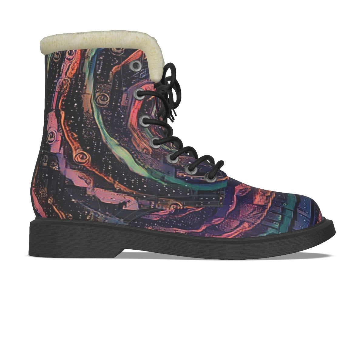 Galactic Whirlpool 2 Men's Plush Martin Boots