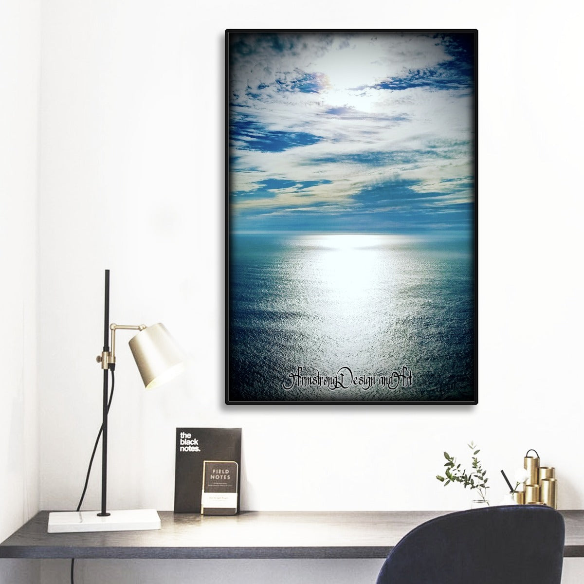 Horizon Black Frame Mural