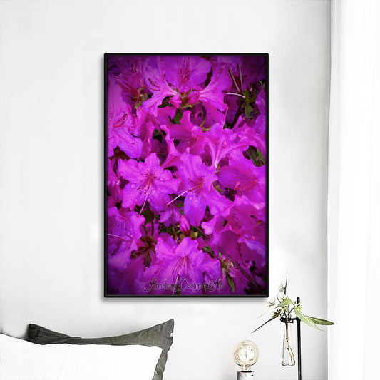 Purple Heaven Black Frame Mural