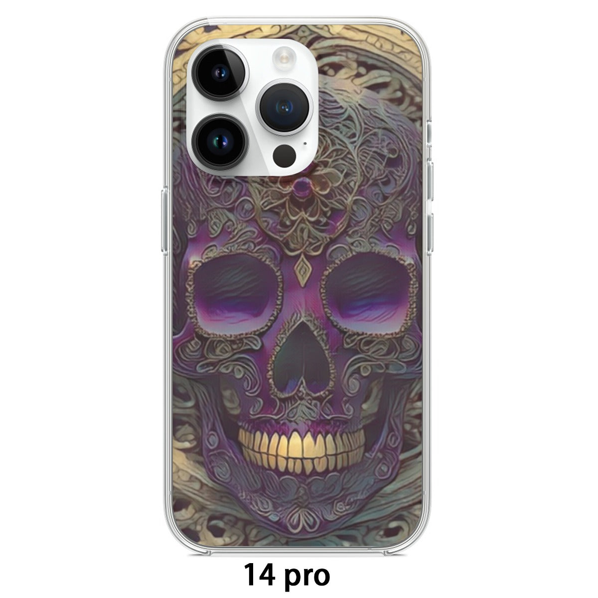 Sugar Skull iPhone14 Series Mobile Phone Case | TPU