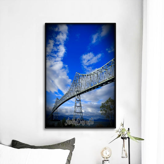 Bridge to Nowhere Black Frame Mural