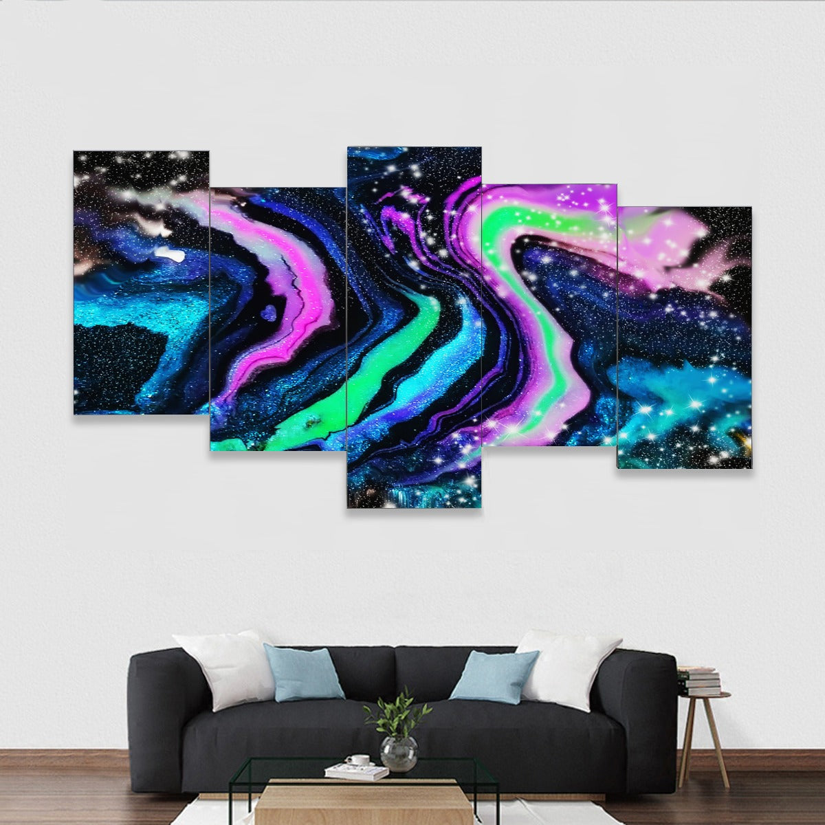 Galactic Beauty FRAMED Five-Piece Mural