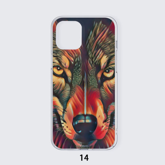 Wolf on Fire iPhone14 Series Mobile Phone Case | TPU