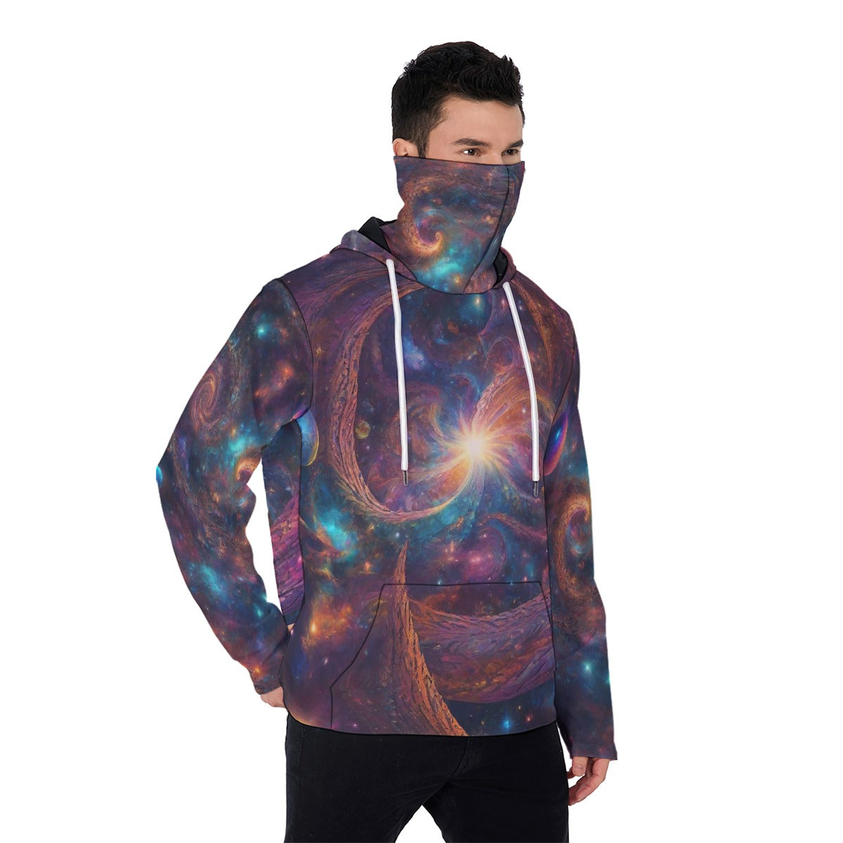 Ascension 3 Men's Pullover Hoodie With Mask