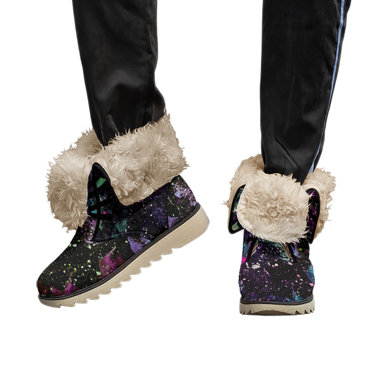 Galactic Storm Women's Plush Boots