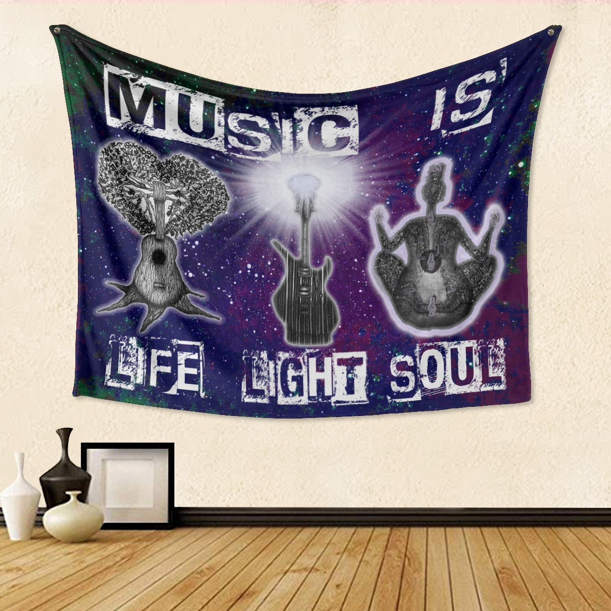 Music Is Print Tapestry