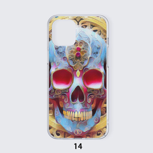 Sugar Skull iPhone14 Series Mobile Phone Case | TPU