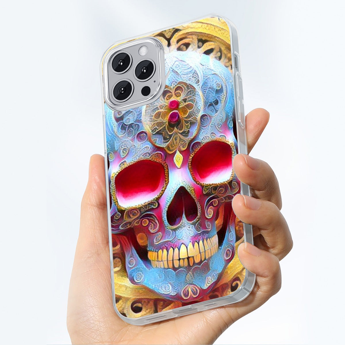 Sugar Skull iPhone14 Series Mobile Phone Case | TPU