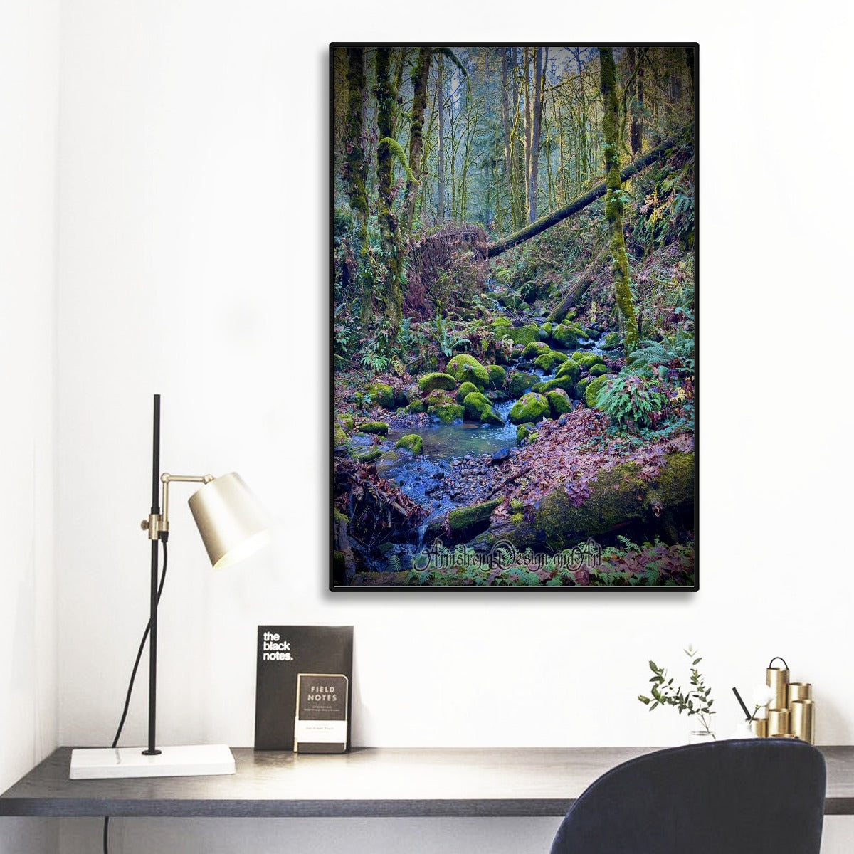 Fairytale Forest Black Frame Mural