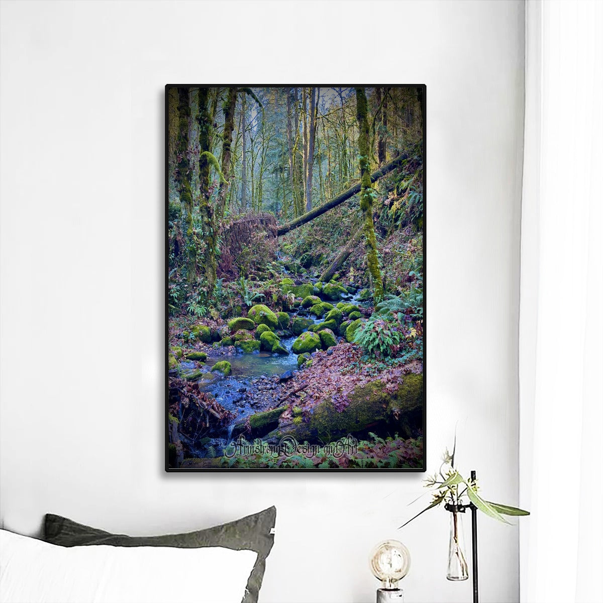 Fairytale Forest Black Frame Mural