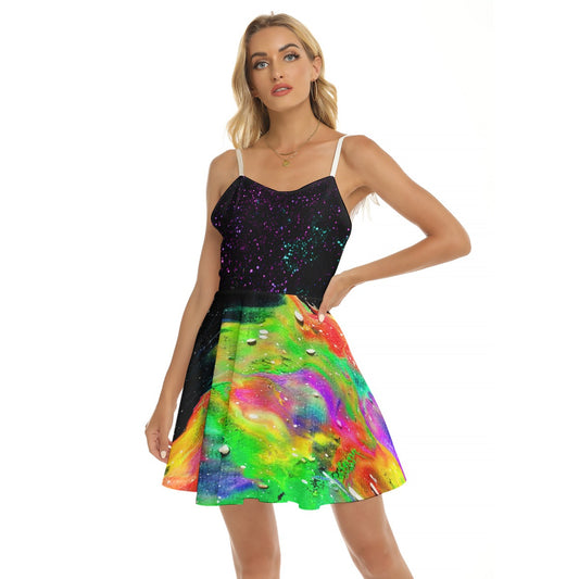 Galactic Rainbow Women's Wings Dress