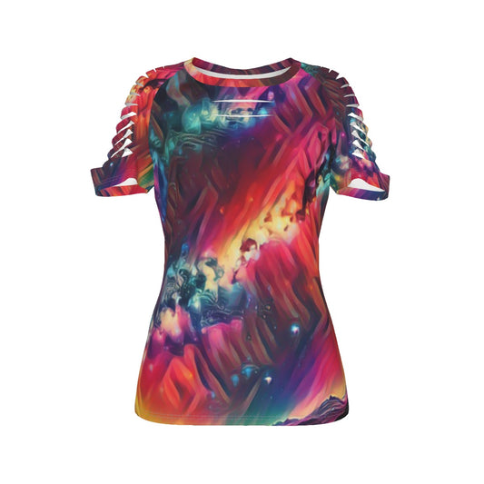 Starry Night Women's Ripped T-Shirt