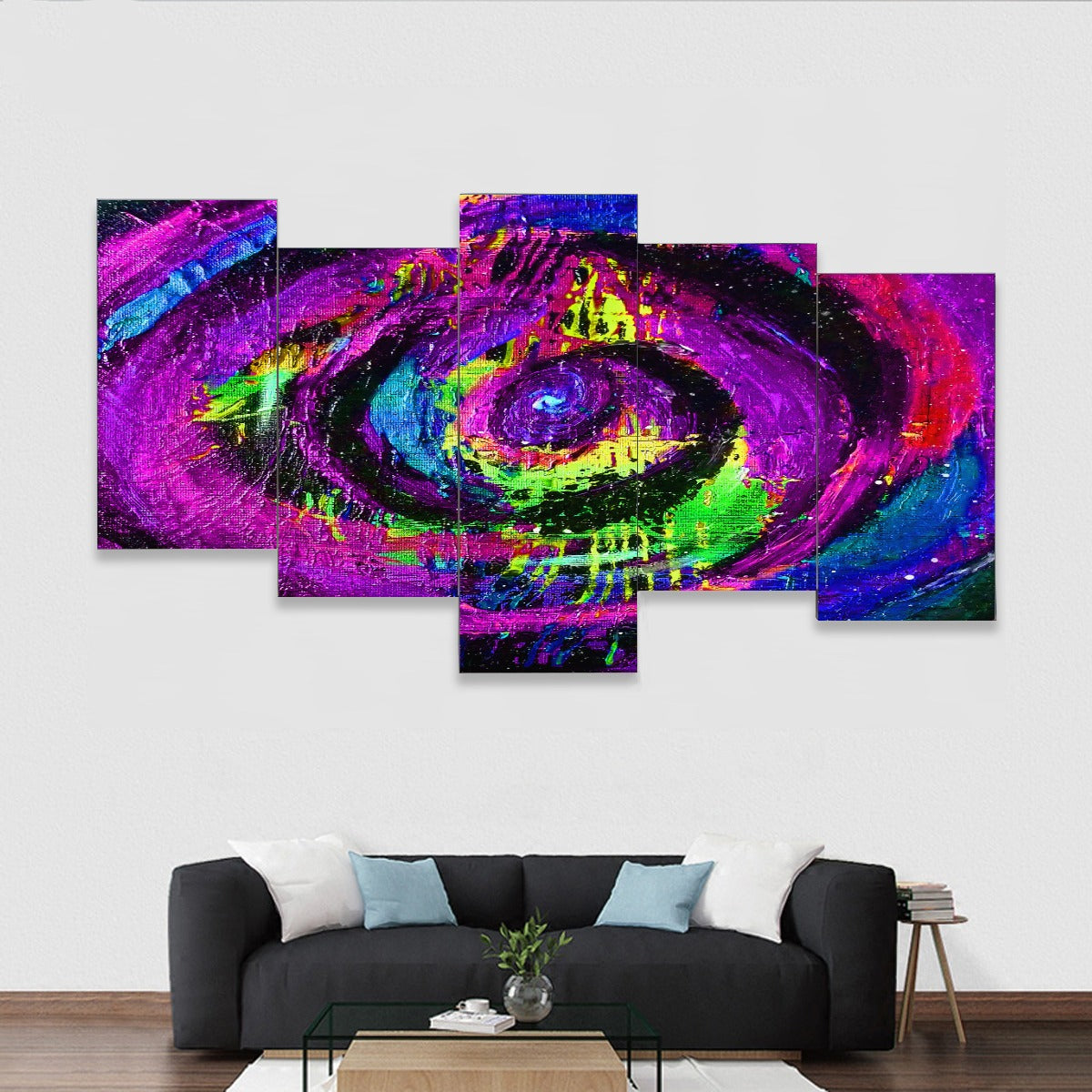 Galactic Love FRAMED Five-Piece Mural