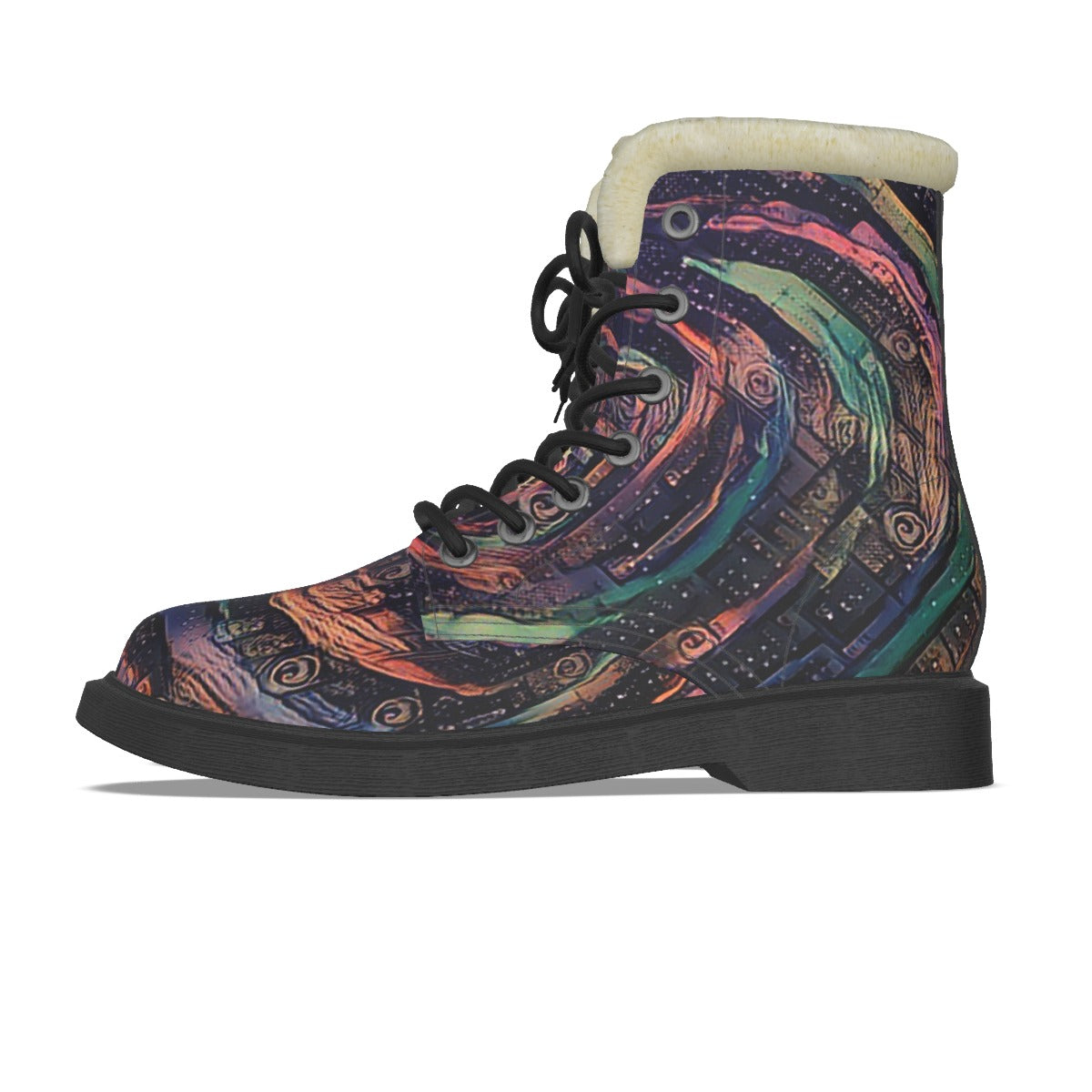 Galactic Whirlpool 2 Men's Plush Martin Boots