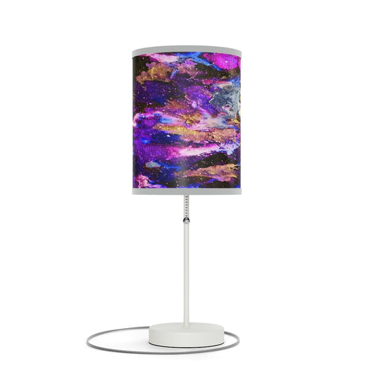 Purple Galaxy Lamp on a Stand