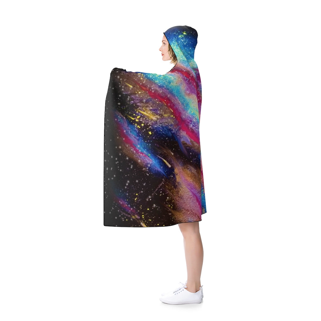 Explosive Nebula Hooded Blanket