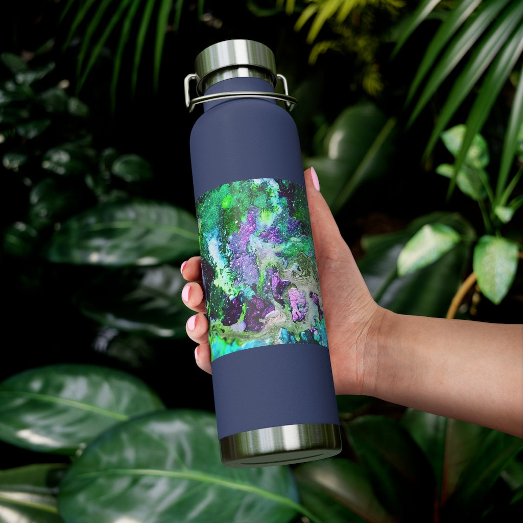 Galaxy: Green Copper Vacuum Insulated Bottle, 22oz