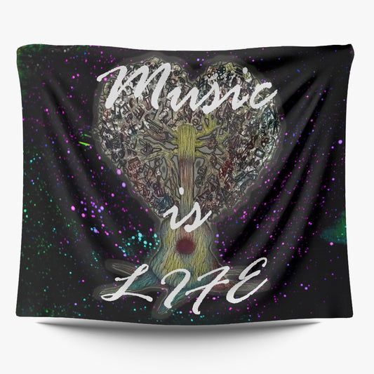 Music is Life/ Star Party Wall Tapestry: 2 sizes