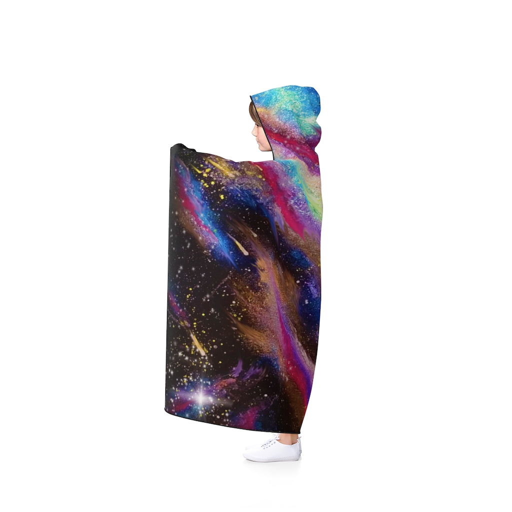 Explosive Nebula Hooded Blanket