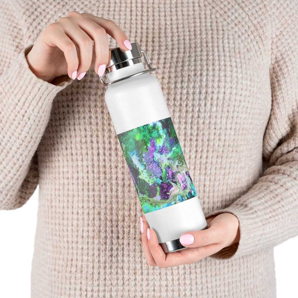 Galaxy: Green Copper Vacuum Insulated Bottle, 22oz